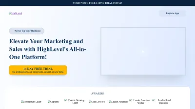 Screenshot of Gohighlevel.com