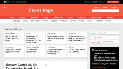 Screenshot preview of scoop.co.nz