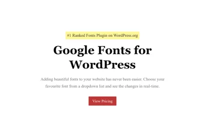 Screenshot preview of fontsplugin.com