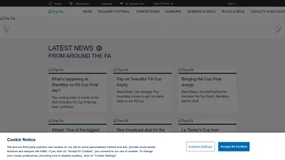 Screenshot of Thefa.com