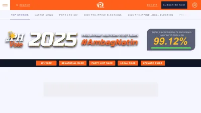 Screenshot of Rappler.com