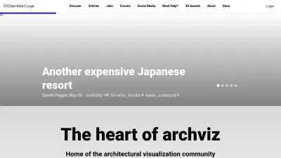 Screenshot preview of cgarchitect.com