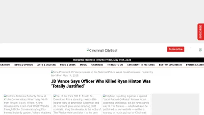 Screenshot of Citybeat.com