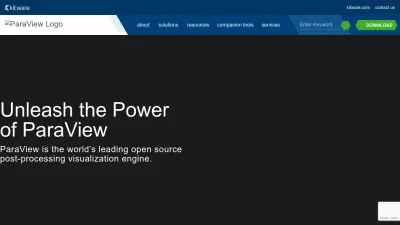 Screenshot of Paraview.org