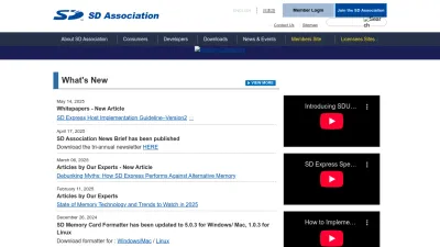 Screenshot preview of sdcard.org