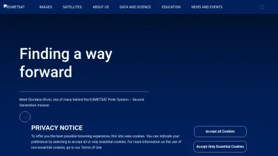 Screenshot preview of eumetsat.int
