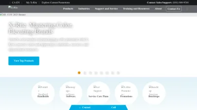 Screenshot of Xrite.com