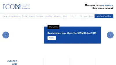 Screenshot of Icom.museum