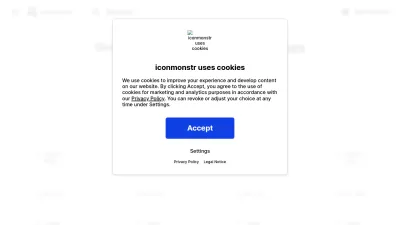Screenshot preview of iconmonstr.com