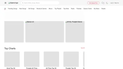 Screenshot preview of gaana.com