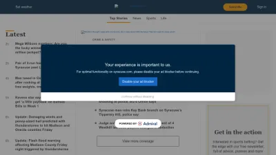 Screenshot of Syracuse.com