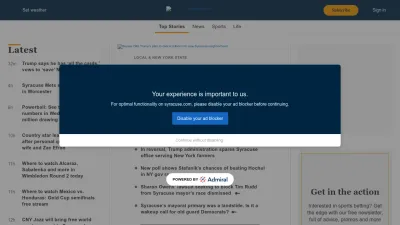 Screenshot preview of syracuse.com