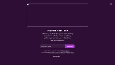 Screenshot of Codame.com