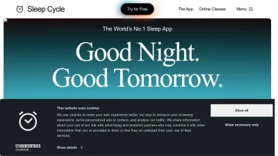 Screenshot of Sleepcycle.com
