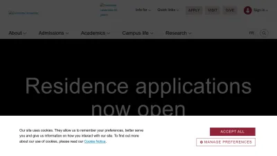 Screenshot of Concordia.ca