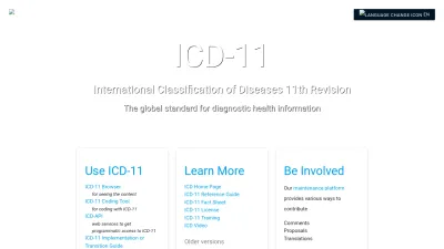 Screenshot of Icd.who.int