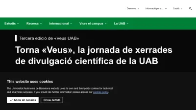 Screenshot of Uab.cat