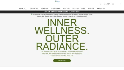 Screenshot of Arbonne.com