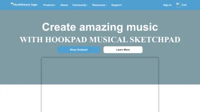 Screenshot preview of hooktheory.com