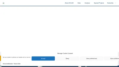 Screenshot of Acleddata.com