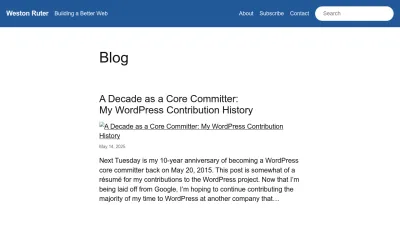 Screenshot of Weston.ruter.net