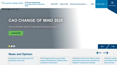 Screenshot of Ucd.ie