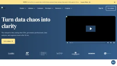 Screenshot of Data.world