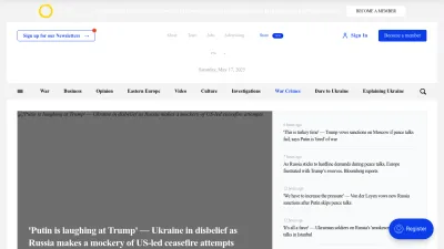 Screenshot of Kyivindependent.com