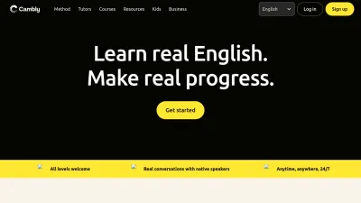 Screenshot of Cambly.com