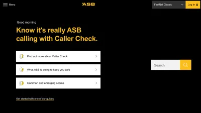 Screenshot preview of asb.co.nz