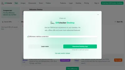 Screenshot of Diffchecker.com