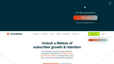 Screenshot preview of chargebee.com