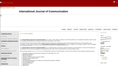 Screenshot of Ijoc.org