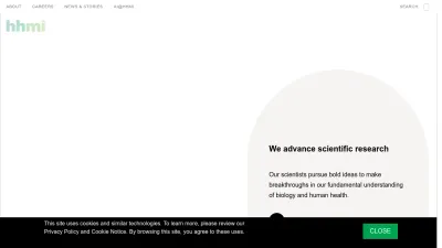 Screenshot of Hhmi.org