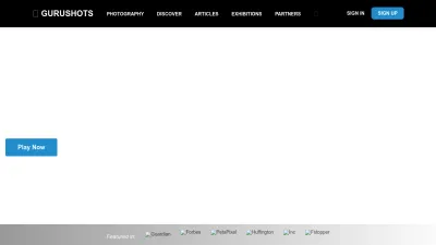 Screenshot of Gurushots.com