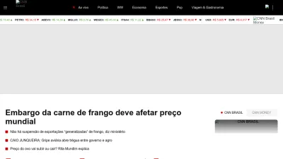 Screenshot of Cnnbrasil.com.br