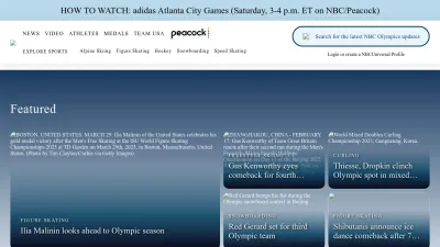 Screenshot of Nbcolympics.com