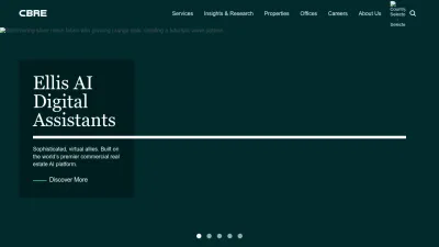 Screenshot of Cbre.com