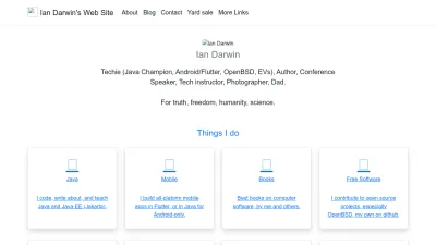 Screenshot of Darwinsys.com