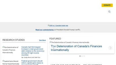 Screenshot of Fraserinstitute.org