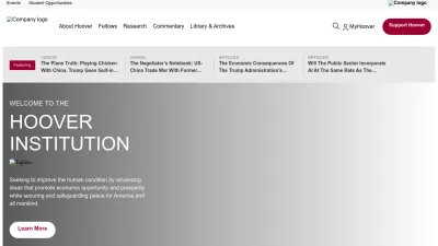 Screenshot of Hoover.org