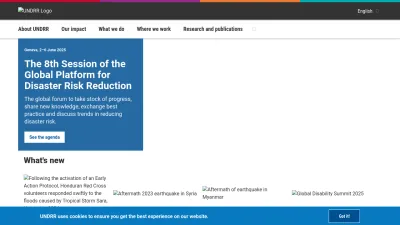 Screenshot of Undrr.org