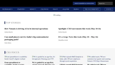 Screenshot of Techcircle.in