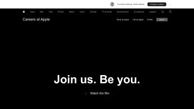 Screenshot of Jobs.apple.com