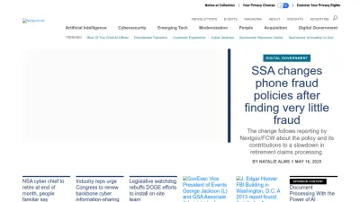 Screenshot of Nextgov.com
