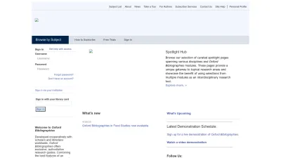Screenshot preview of oxfordbibliographies.com