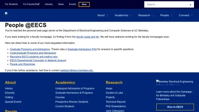 Screenshot preview of people.eecs.berkeley.edu