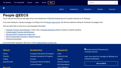 Screenshot of People.eecs.berkeley.edu