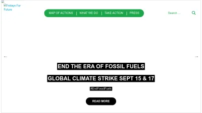 Screenshot of Fridaysforfuture.org