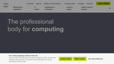 Screenshot of Bcs.org